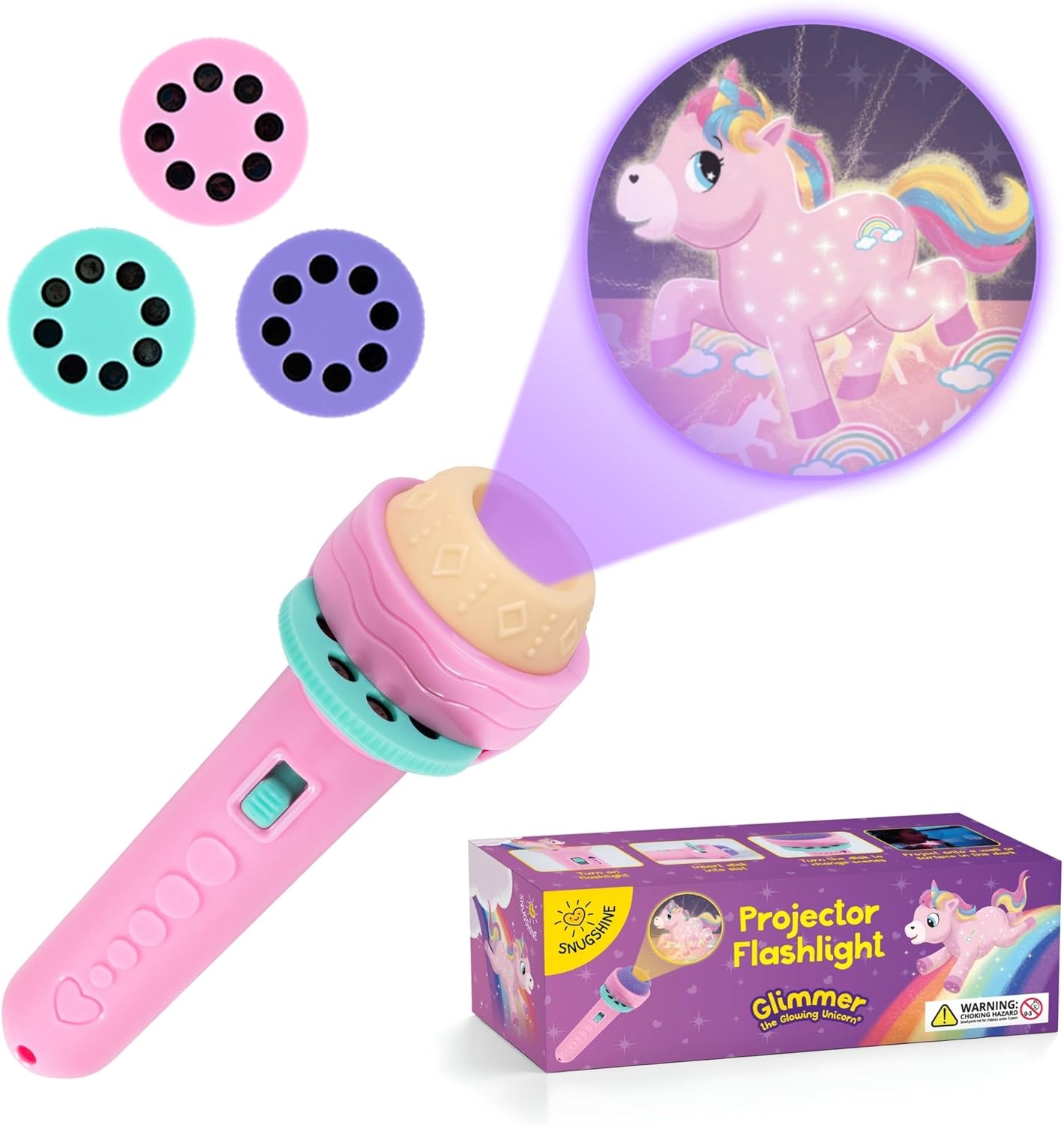 Mini Projector Torch Kids Flashlight Story Book Educational Light-up Toys Sleep Light Preschool Fairy Tale Projection Lamp Gifts - Baby Toys