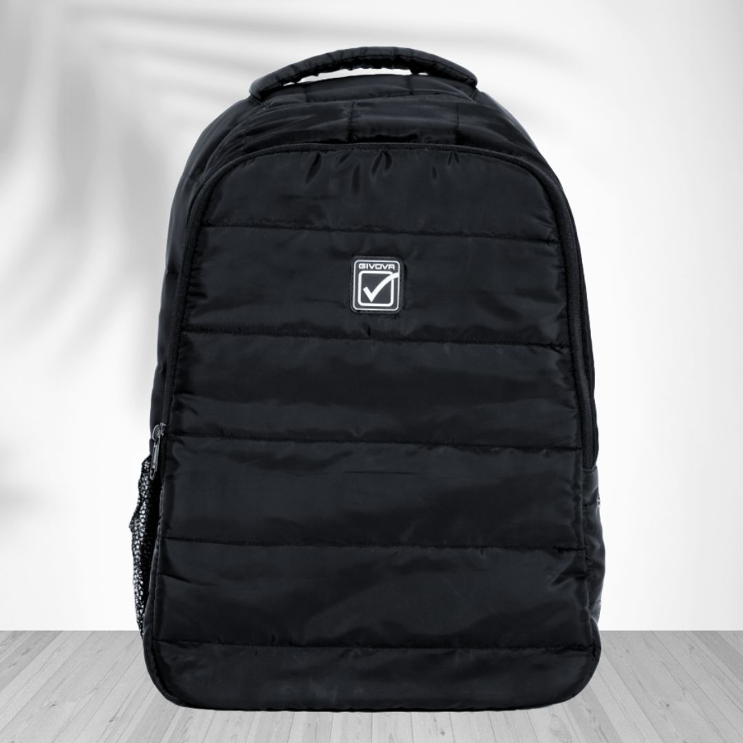 Givova Holland Quilted Padded Backpack Givova Unisex Multipocket Waterproof Black Backpack