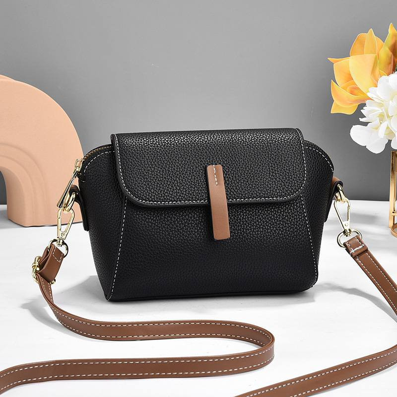 Luxury High Quality MIni 2 Leather Shoulder Bag(Black Colour)