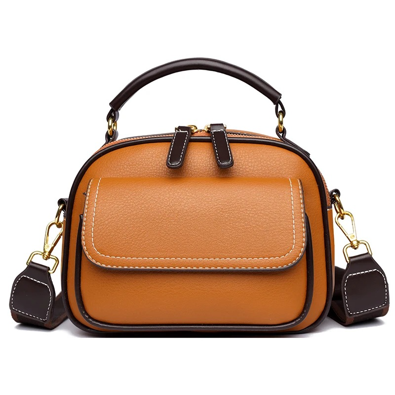 New Sac a Main Women Handbag soft small Shoulder Pu Leather Tote Hand Bags for Ladies(YELLOW)