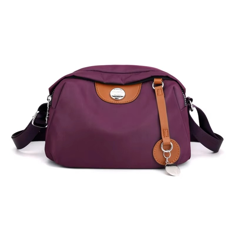 Gelory Casual Travel Waterproof Messenger Bag Trendy(Purple)