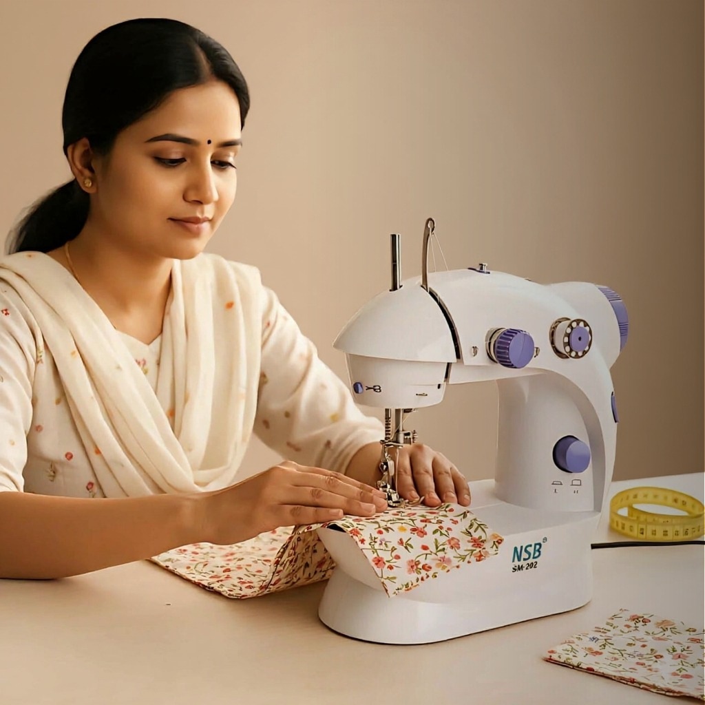 Mini Sewing Machine - White PP