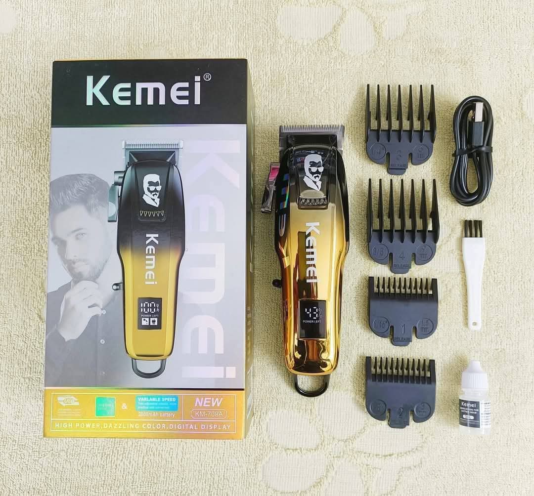 Kemei Pro Electric Hair Clipper Km-709A Rechargeable Hair Cutter