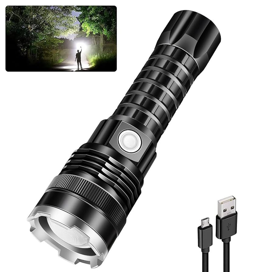 High Lumen LED Flashlight(Silver)