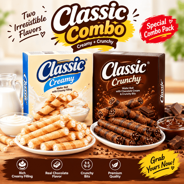 Classic creamy and Classic crunchy combo